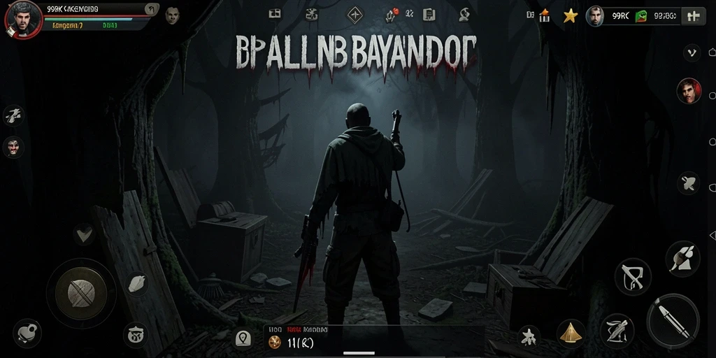 Screenshot gameplay 99RK dengan suasana mencekam dan efek suara yang menakutkan.