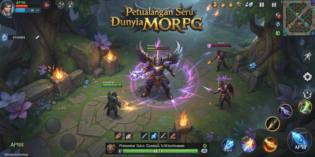 Menampilkan gameplay seru dalam dunia MMORPG API88.