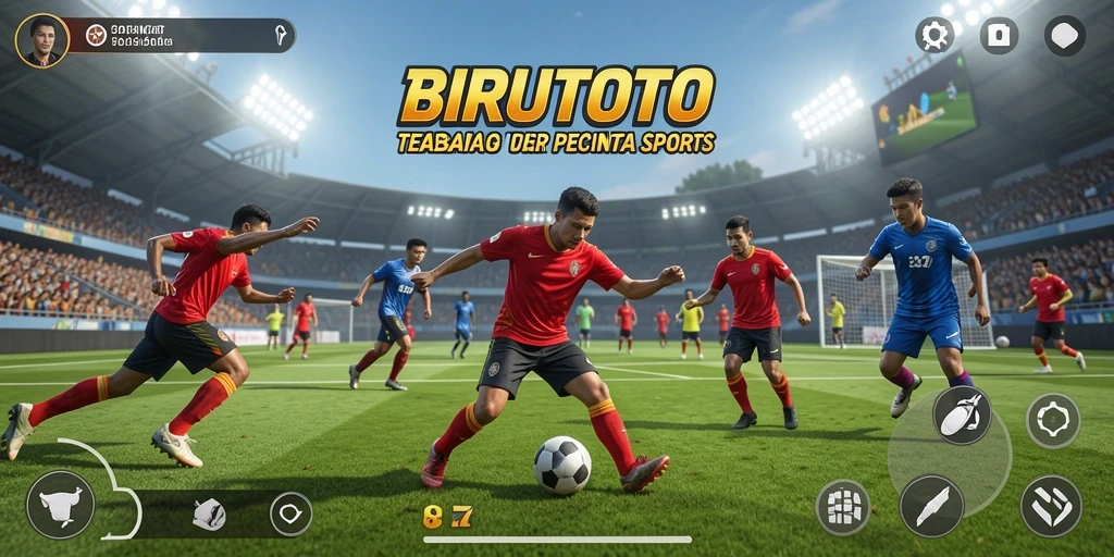 Tampilan permainan yang menarik dan interaktif dalam BIRUTOTO.