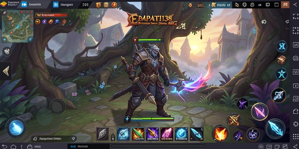Tampilan gameplay ARPG yang mendebarkan dalam EMPATI138.