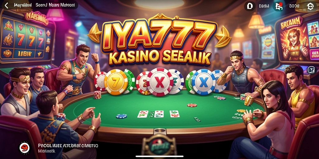 Tampilan permainan kasino yang mendebarkan dan interaktif di IYA777.