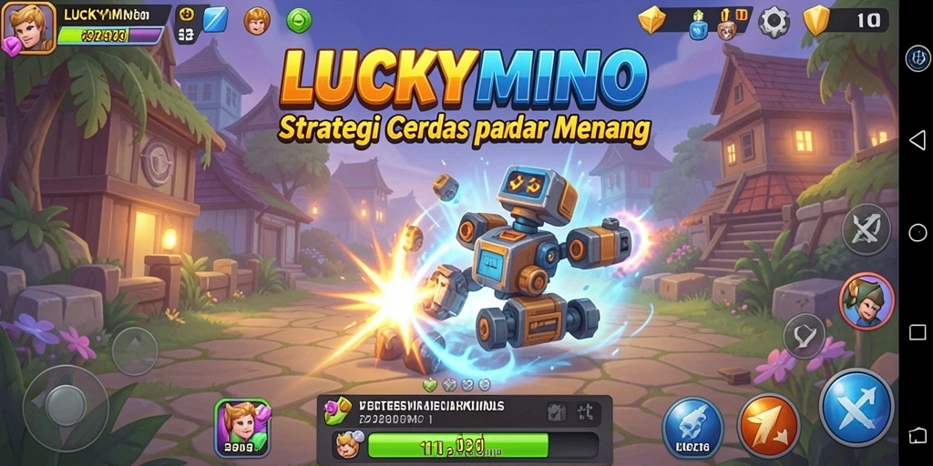 Tampilan screenshot gameplay strategi LUCKYMINO.