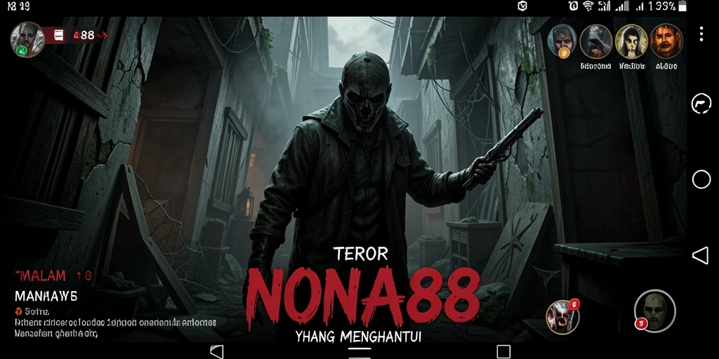 Screenshot NONA88 menampilkan suasana mencekam dalam gameplay Horror.