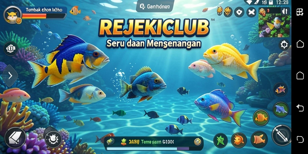 Tampilan gameplay Tembak Ikan yang seru dan interaktif.