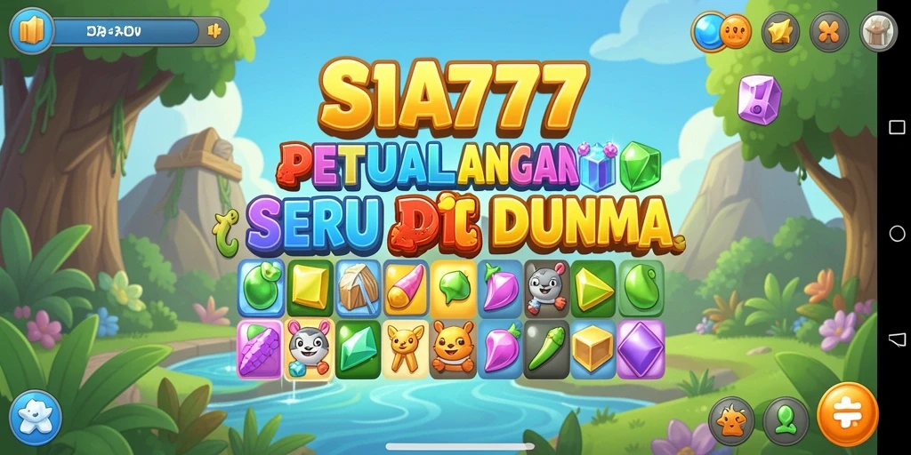 Tampilan screenshot SIA777 dengan gameplay Match-3 yang seru.