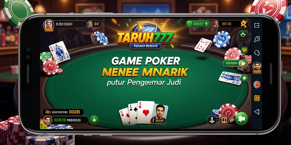 Tangkapan layar TARUH777 menampilkan aksi seru permainan poker.
