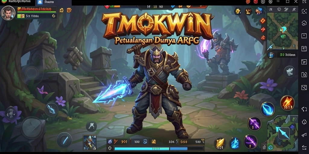 Tampilan gameplay ARPG yang intens dan mendebarkan di TMOKWIN.