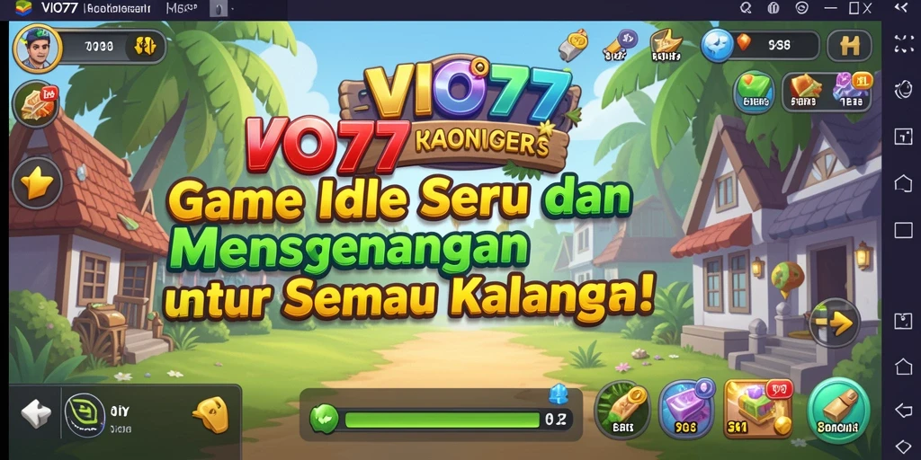 Tampilan gameplay VIO77 yang menarik dan penuh warna.